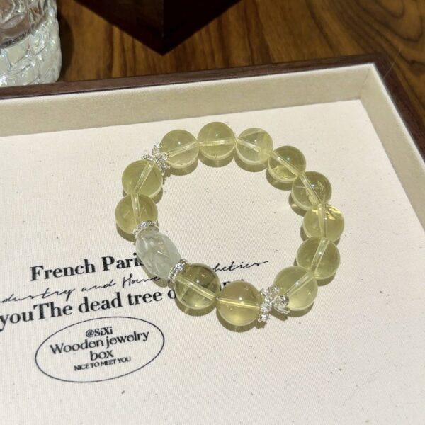 Citrine & Green Fluorite Bracelet